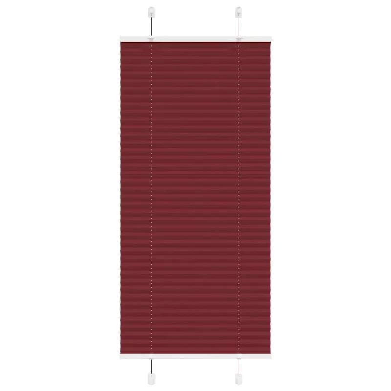 Jaluza plisata bordeaux rosu 60x100 cm latime tesatura 59,4 cm