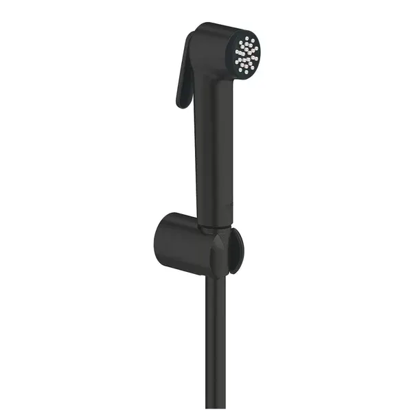 Dus igienic Grohe 1025302431, 1 bar, 36 mm, 1.25 m, 1 functii para dus, 1 orificii instalare, sistem anticalcar, Negru