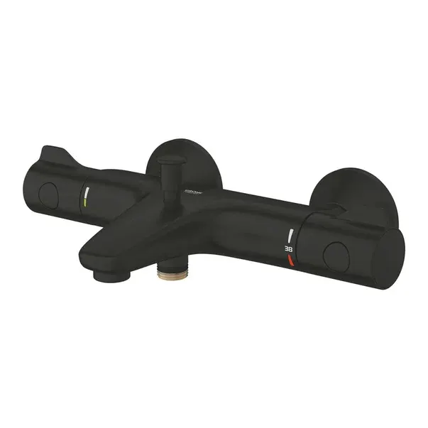 Baterie cada 1022032430, Grohtherm 800, montaj pe perete, tip incastrare aparent, tip comanda dubla comanda, negru