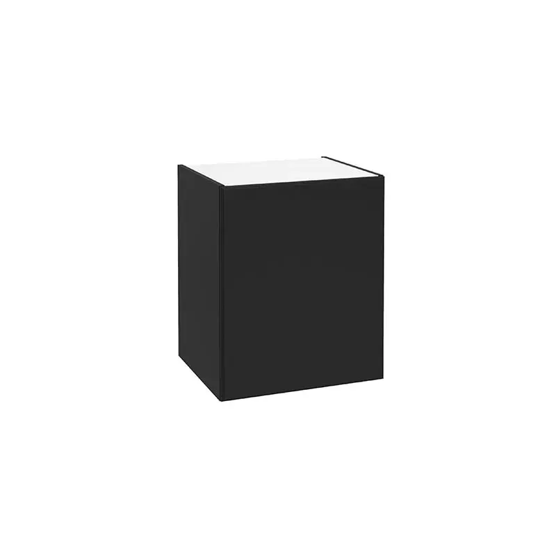 Dulap cabinet Defra More, 50 x 60 x 45 cm, sertar, mat, negru, 291-B-05002
