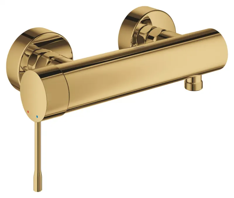 Baterie de dus Grohe 33636GL1, Essence, 1 2 , monocomanda, aparenta, cartus ceramic, limitator, lucios, auriu
