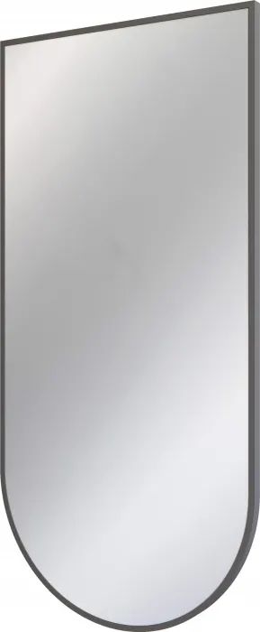Oglinda suspendata, in rama aluminiu, grafit mat, 50x100 cm, Deante Silia