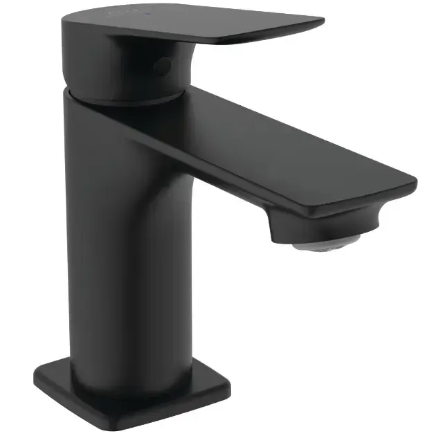 Baterie cu monatre pe lavoar, negru mat, cu ventil inclus, Ideal Standard Ceralife C