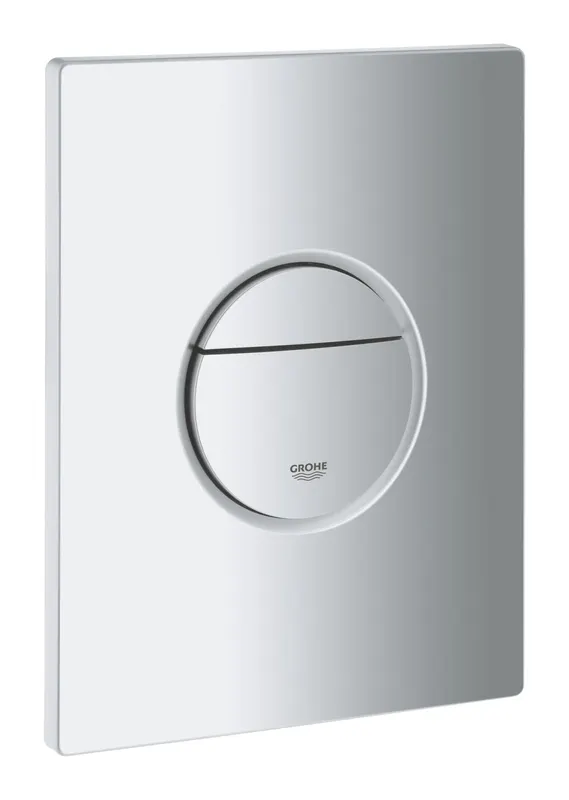 Placa de actionare WC Grohe 38765P00, Nova Cosmopolitan, dubla spalare, reversibila, 156 x 197 mm, mat, crom