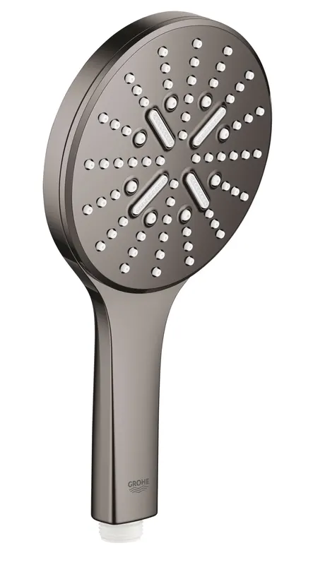 Para de dus Grohe 26574A00, Rainshower SmartActive 130, universala, 3 pulverizari, anti-calcar, lucios, grafit