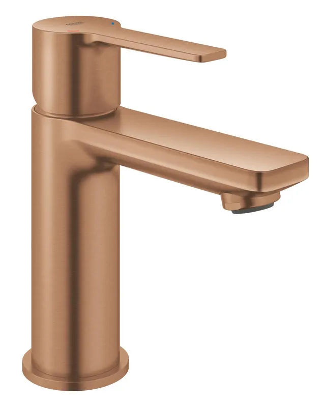 Baterie lavoar Grohe 23791DL1, Lineare, S, 155 mm, ventil, mat, cupru