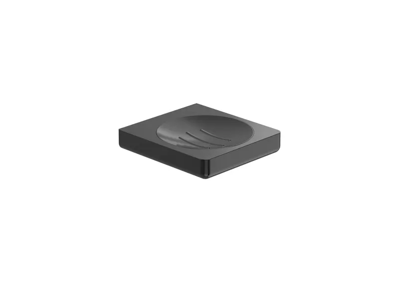 Savoniera Roca A817023NM0, 120 mm, 110 mm, 2 orificii instalare, pe perete, metal, elemente fixare ascunse, Negru