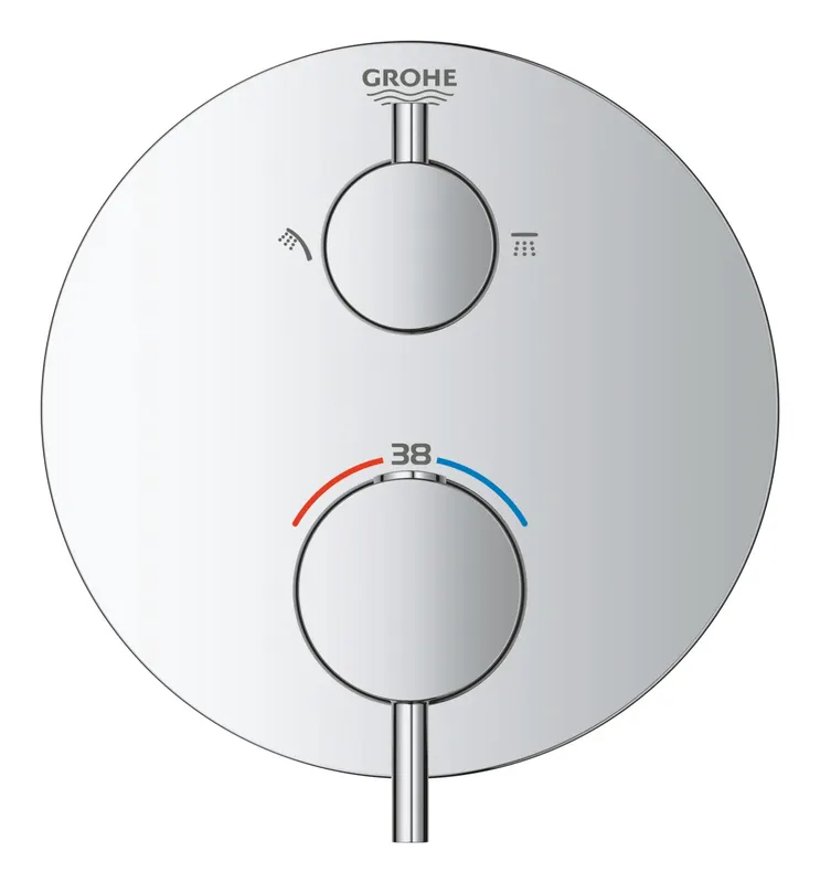 Unitate comanda Grohe 24135003, Atrio, tip comanda monocomanda, tip incastrare aparent, termostat, crom