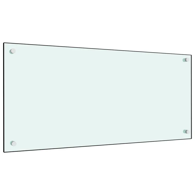 panou antistropi de bucatarie, alb, 90x40 cm, sticla securizata