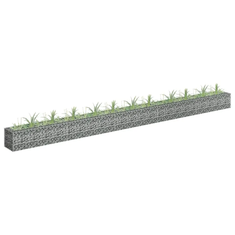 strat inaltat gabion, 450 x 30 x 30 cm, otel galvanizat