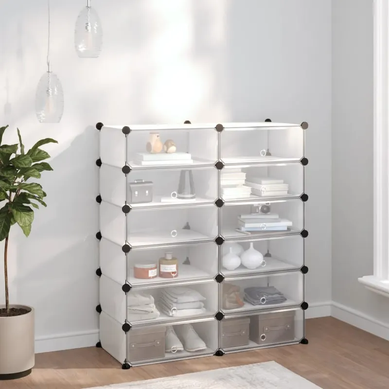 suport de pantofi, transparent, 94,5x36,5x106 cm, pp