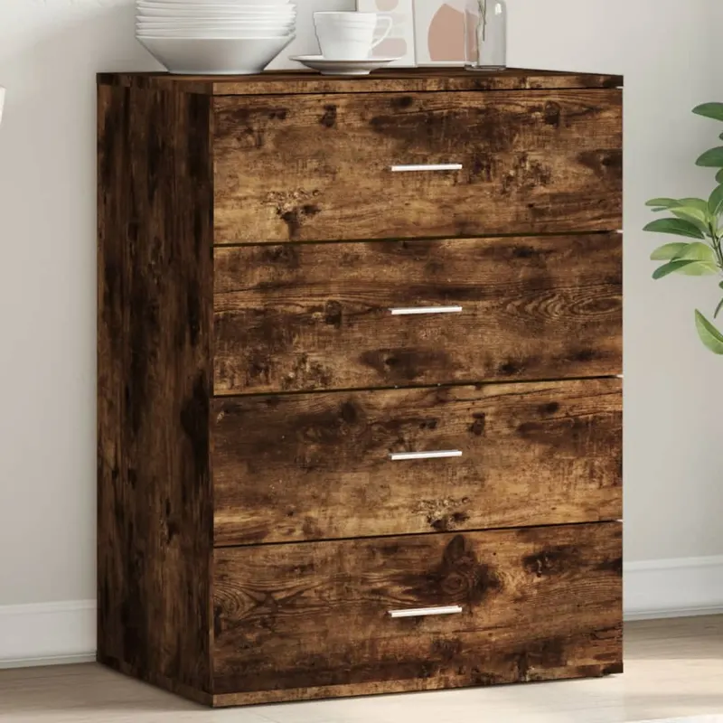 servanta, stejar fumuriu, 60x39x80 cm, lemn compozit