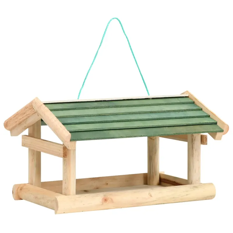 hranitor de pasari, 35x29,5x21 cm, lemn masiv