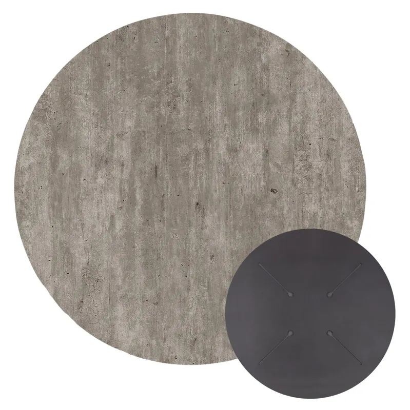 Blat masa HPL RUNAVIK 2 CONCRETE Ø60 CM