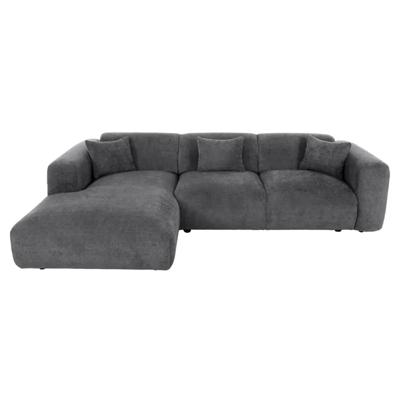 Coltar stanga LARCO 282 CM - Gri inchis