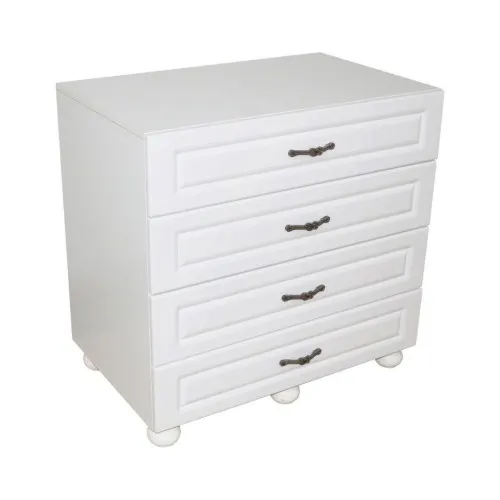 Comoda Dynasty 4 sertare , Alb, 90 x 58 x 88