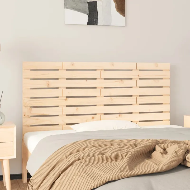 tablie de pat pentru perete, 126x3x63 cm, lemn masiv de pin