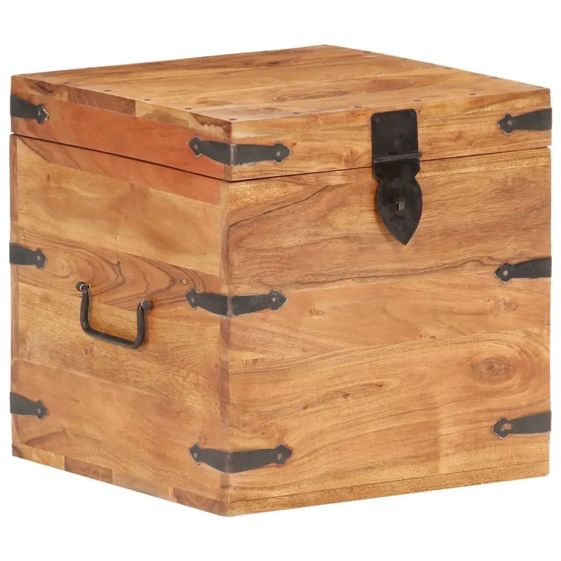 Cufar, 40x40x40 cm, lemn masiv de acacia