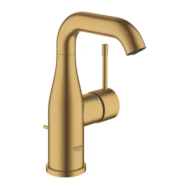 Baterie lavoar Grohe 23462GN1, Essence, 3 8 , M, 193 mm, ventil, mat, auriu