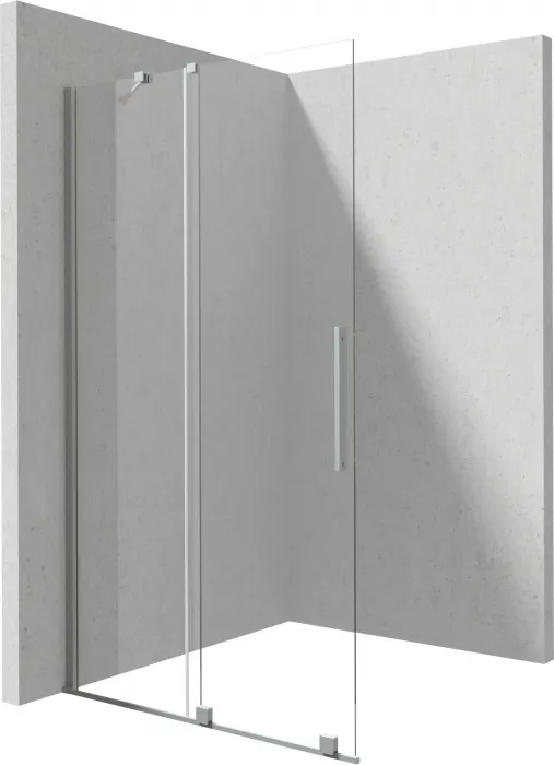 Paravan de dus glisant, 80x195 cm, sticla securizata 6 mm, otel, Deante Prizma