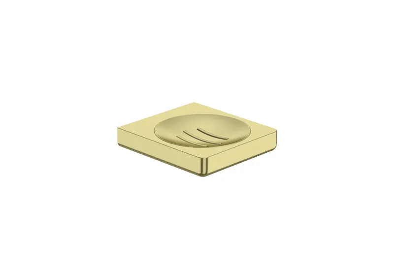 Savoniera Roca A817023VA0, 120 mm, 110 mm, 2 orificii instalare, pe perete, metal, elemente fixare ascunse, Auriu
