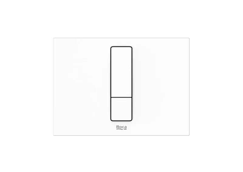 Clapeta actionare Roca A890221300, Duplo S, pentru toaleta, tip instalare orizontala, pentru tip rezervor incastrat, alb