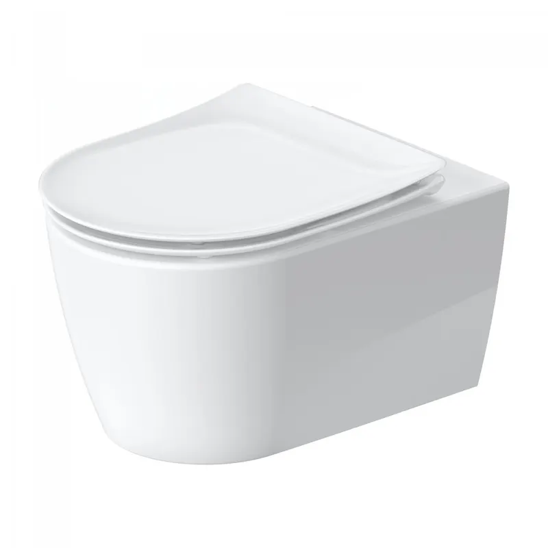 Set vas WC Duravit 45910920A1, Soleil by Starck, montaj suspendat, zona montaj interior, tip clatire jet de apa, alb