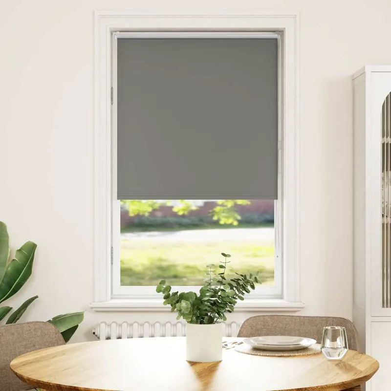 jaluza cu role opace gri 65x175 cm latime material 60,7 cm