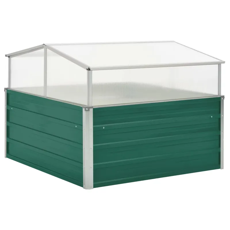 sera, verde, 100 x 100 x 77 cm, otel galvanizat