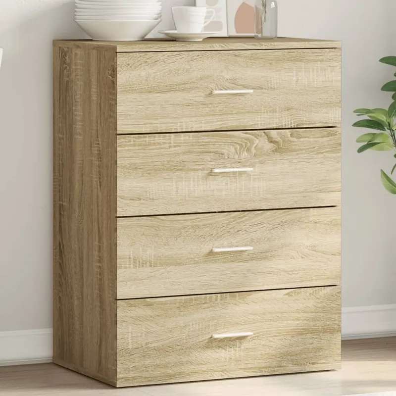 servanta, stejar sonoma, 60x39x80 cm, lemn compozit
