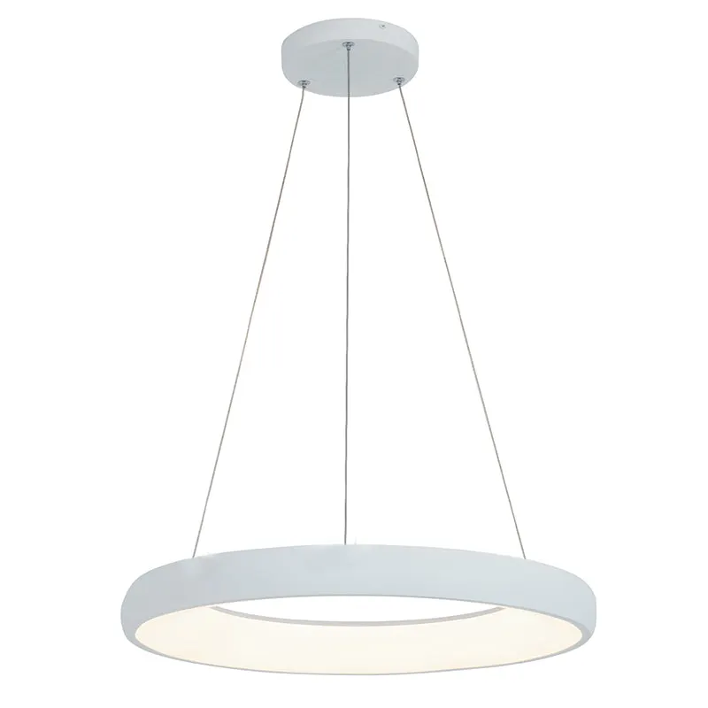 Lampa suspendata dimabila ACRILIA - Alb / Ø 60cm