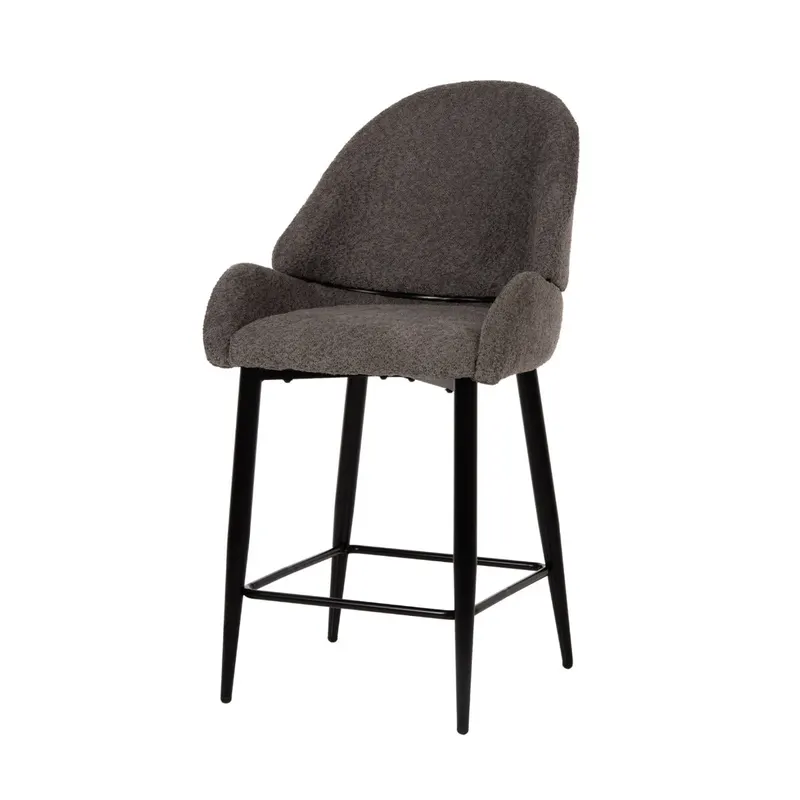 Scaun de bar ROKAS BOUCLE H64 CM - Grey