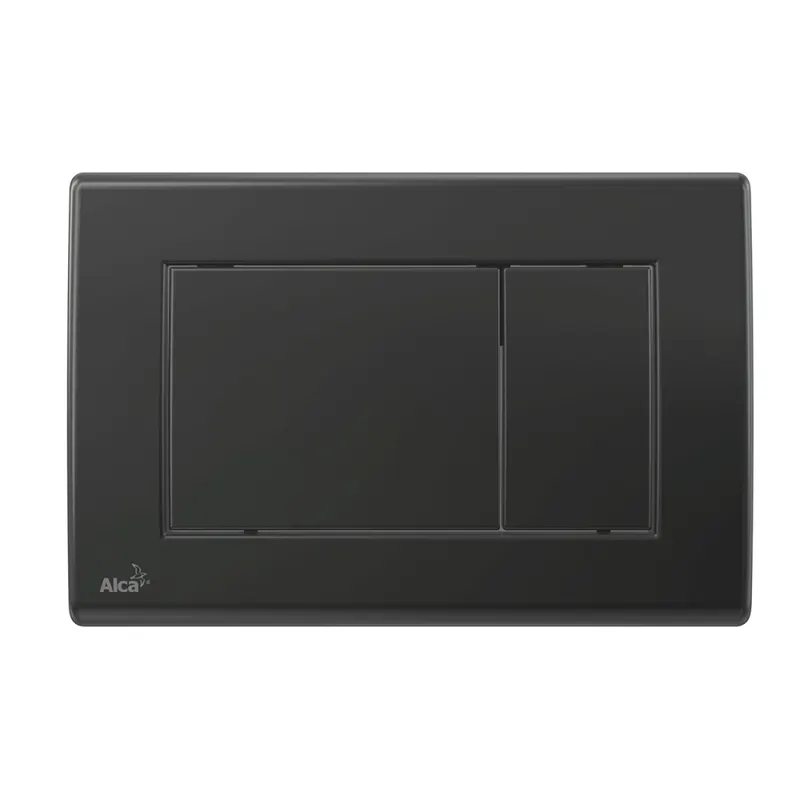 Clapeta rezervor wc negru mat cu doua butoane Alcaplast 278