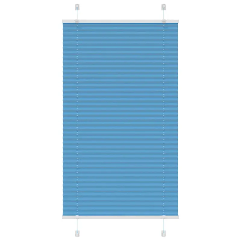 Jaluza plisata albastru 80x100cm latime tesatura 79,4 cm