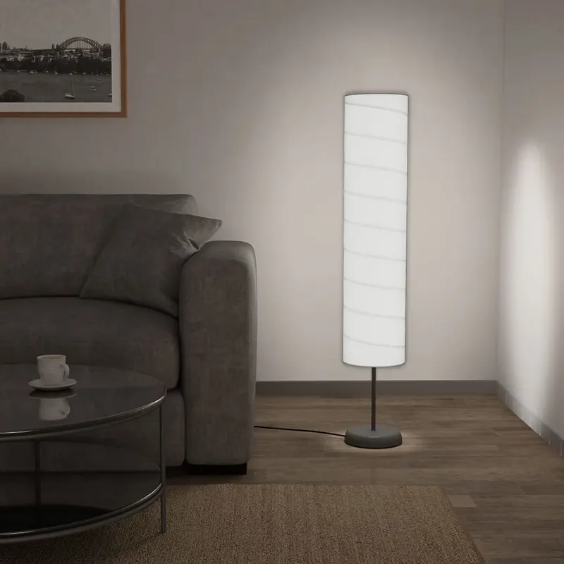 Lampa de podea cu suport, alb, 121 cm e27