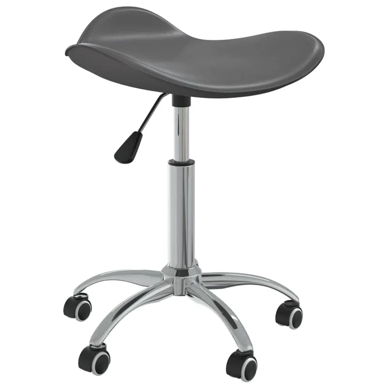 scaun de birou, gri, piele ecologica