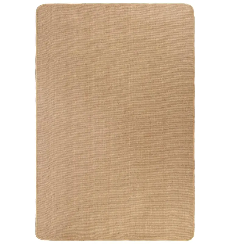 covor de iuta cu spate din latex, 160 x 230 cm, natural