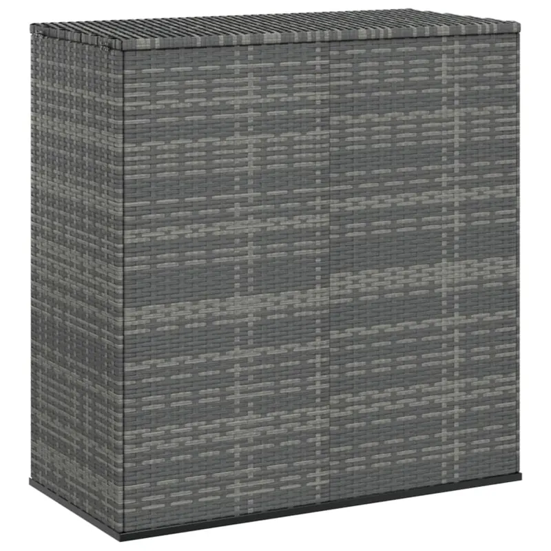 lada gradina pentru perne, gri, 100x49x103,5 cm, ratan pe