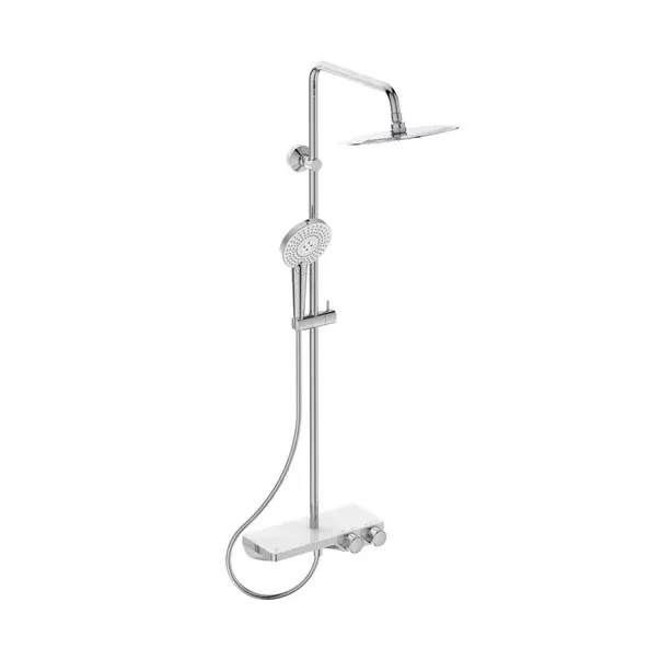 Coloana de dus cu baterie termostatata si etajera sticla Ideal Standard Ceratherm S200
