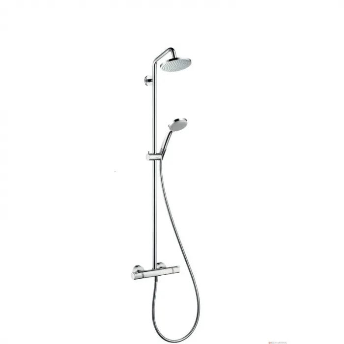 Sistem de dus Hansgrohe Croma 160, termostat, anti-calcar si anti-oparire, crom lucios