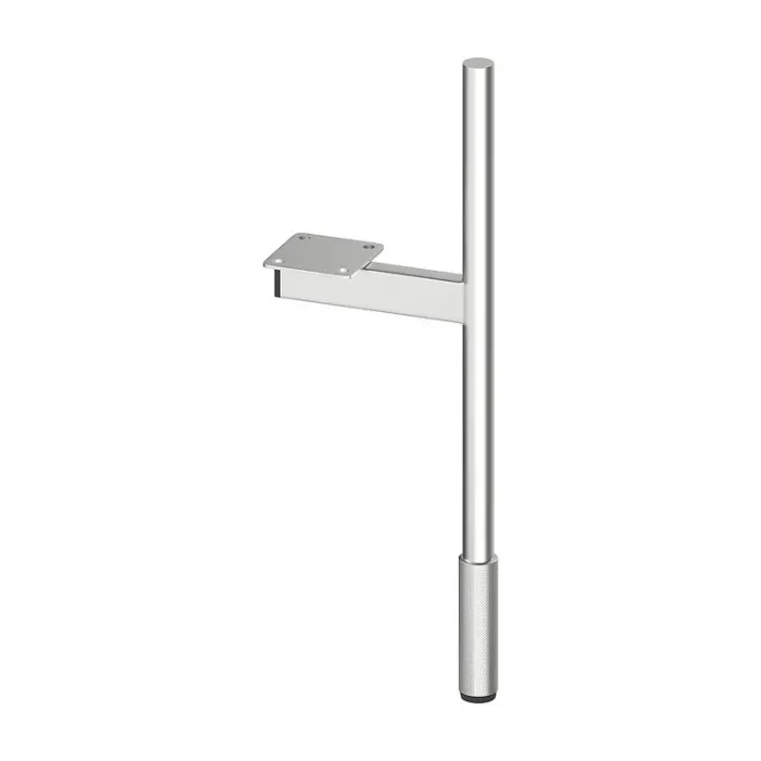 Set 2 picioare, crom lucios, riflate, cu adaptor, Cersanit Larga