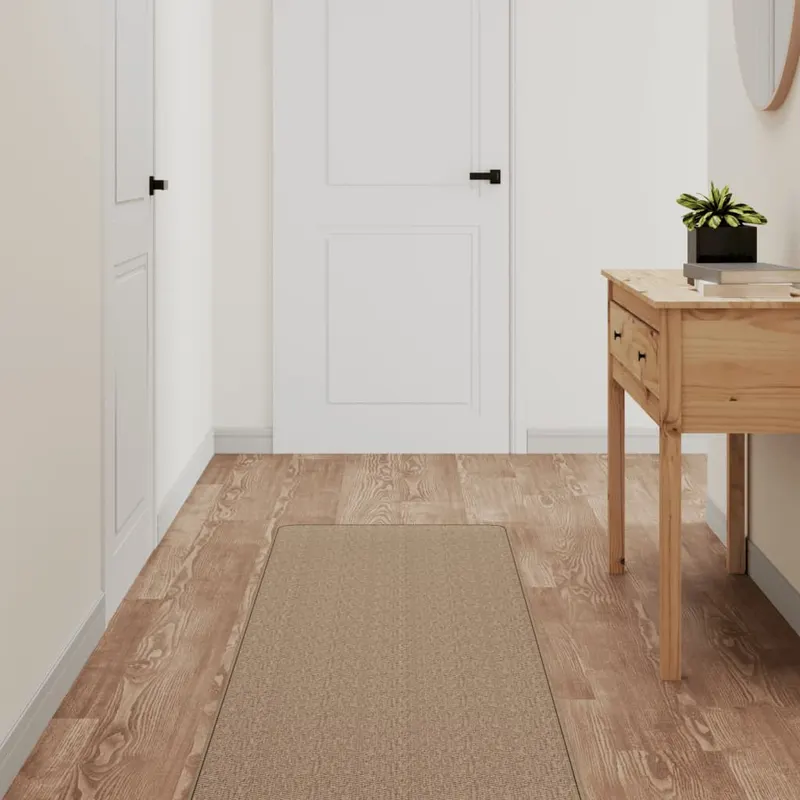 Covor traversa aspect sisal, nisipiu, 50x250 cm