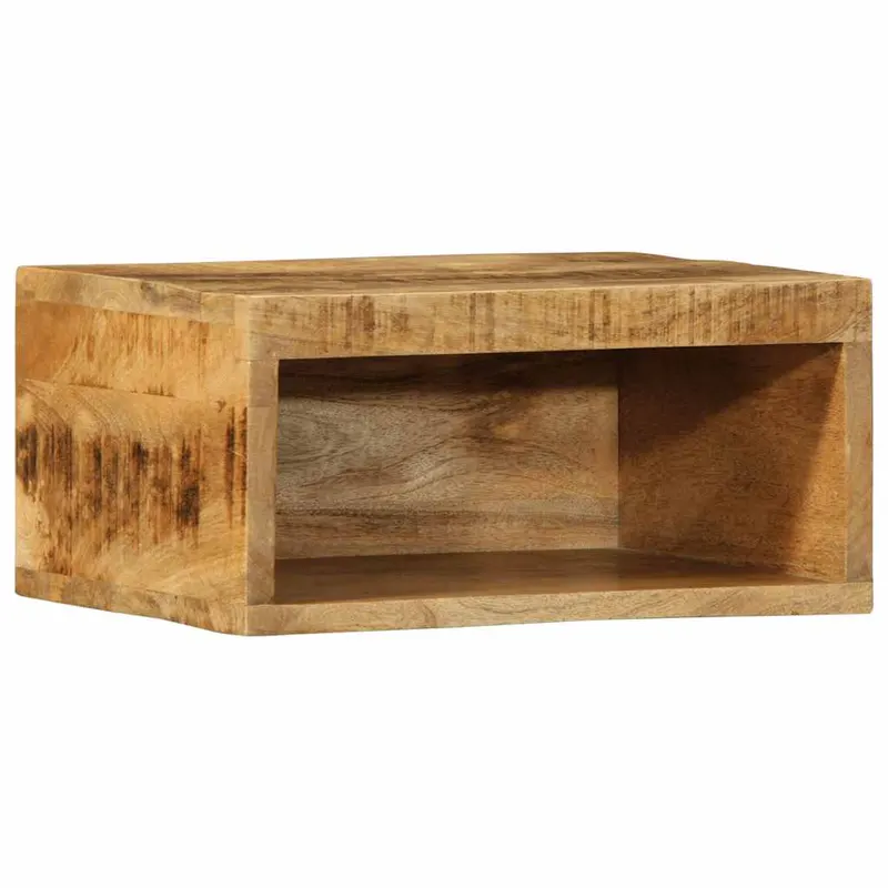 dulap tv montat pe perete 40x30x19 cm, lemn masiv de mango brut