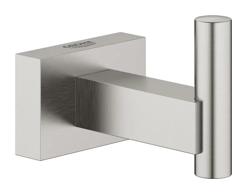 Agatatoare Grohe 40511DC1, Essentials Cube, pe perete, metal, mat, otel satinat