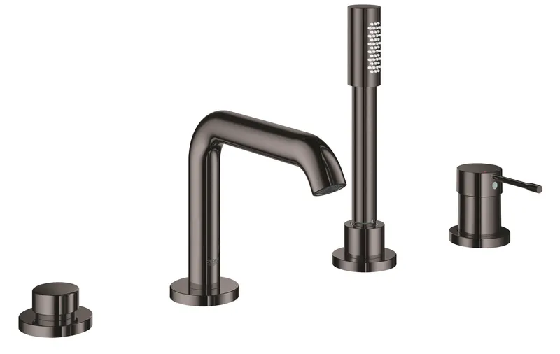 Baterie cada Grohe 19578A01, Essence, 1 2 , pe cada, set de dus, lucios, grafit