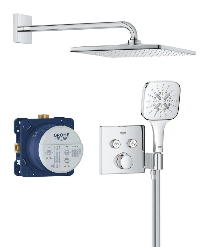 Sistem de dus Grohe 34865000, 310 mm, 1 bar, 130 mm, 1.5 m, 135 mm, 422 mm, 1 functii palarie dus, Crom