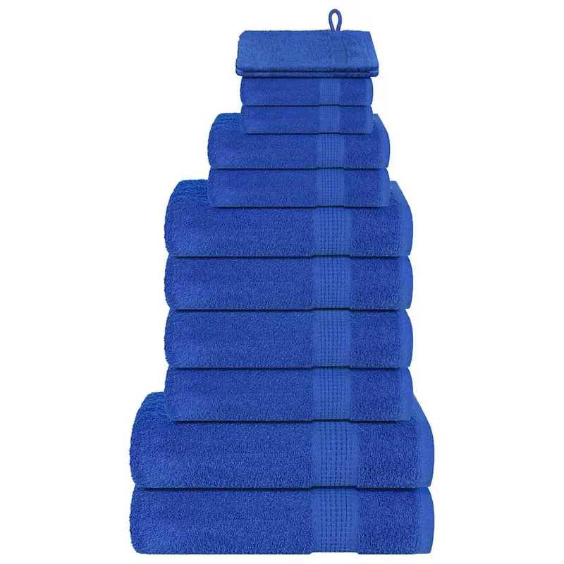 Set prosoape frogn 12 piese, albastru, 360 g/m2