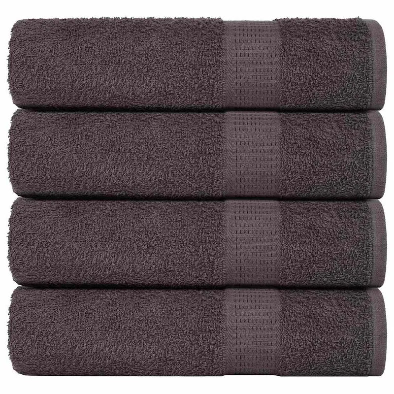 Prosoape de maini, frogn, 4 buc., antracit, 50x100 cm, 360 g/m2