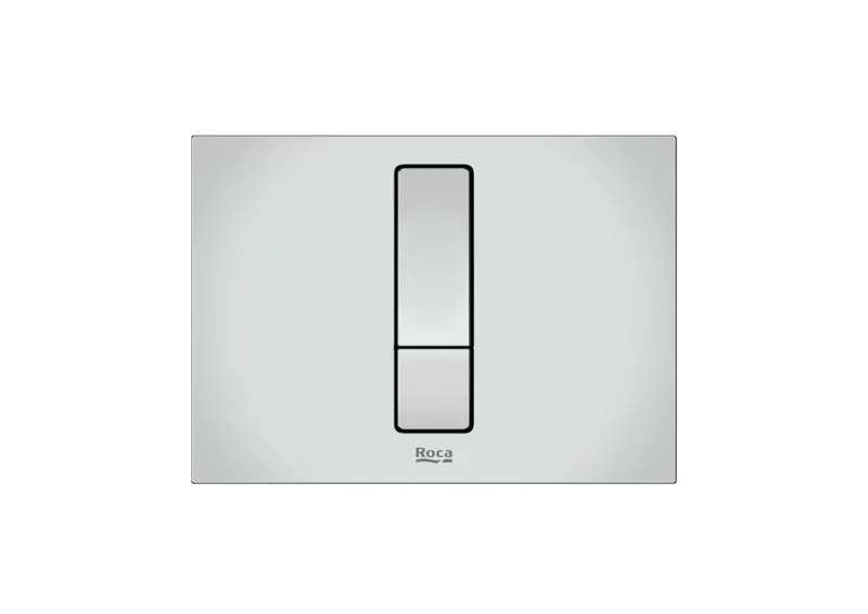 Clapeta actionare Roca A890221301, Duplo S, pentru toaleta, utilizare igienica si eficienta, crom