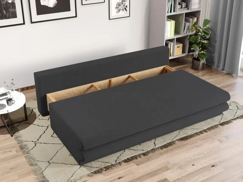 Canapea Extensibila Sensi Gri Antracit — imaginea 3